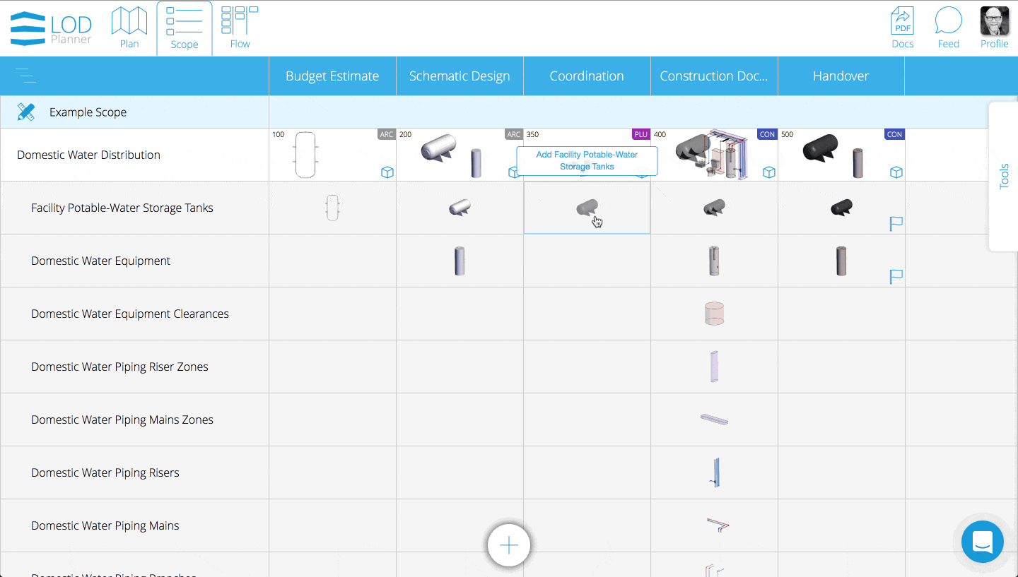 online-bim-execution-planning-software-lod-planner